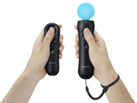 PlayStation Move Navigation Controller paired with the PlayStation Move controller