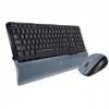 Logitech S520 Cordless Desktop Keyboard with Laser Mouse -Black-